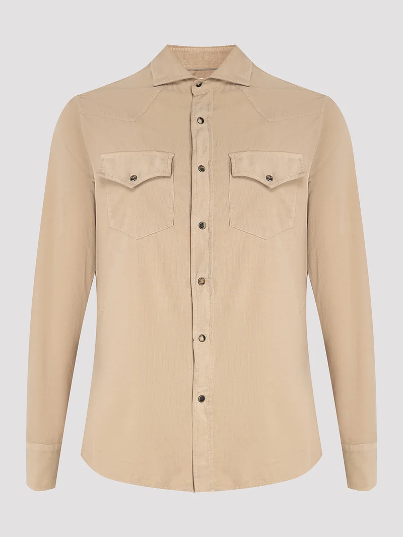 Рубашка цвет бежевый