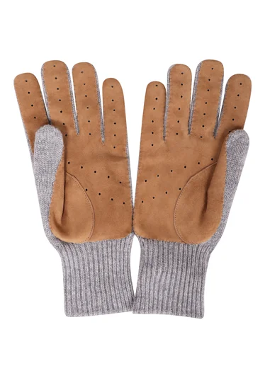 Перчатки цвет серый — превью 3