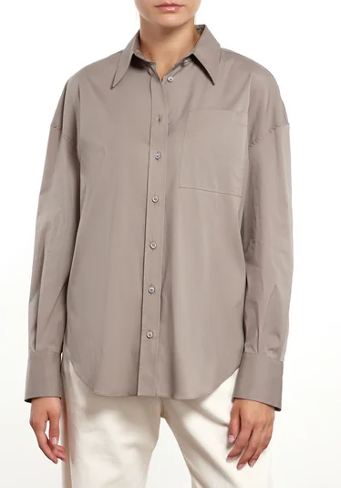 Рубашка цвет бежевый — превью 3