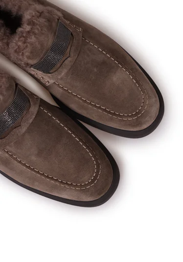 Лоферы цвет средне-коричневый — превью 4