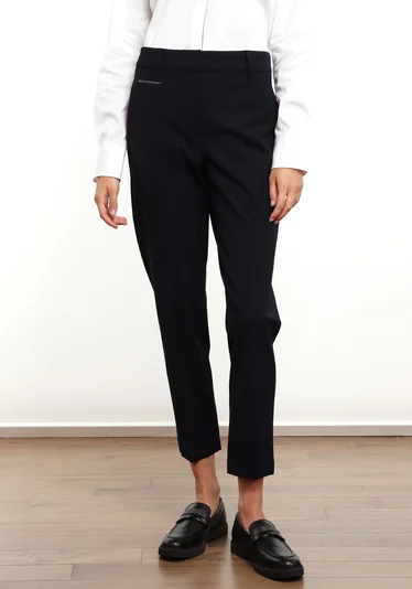 Брюки цвет темно-синий — превью 3