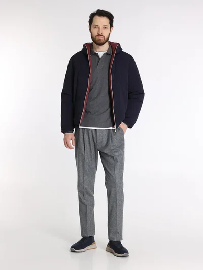 Пуховик цвет синий — превью 3