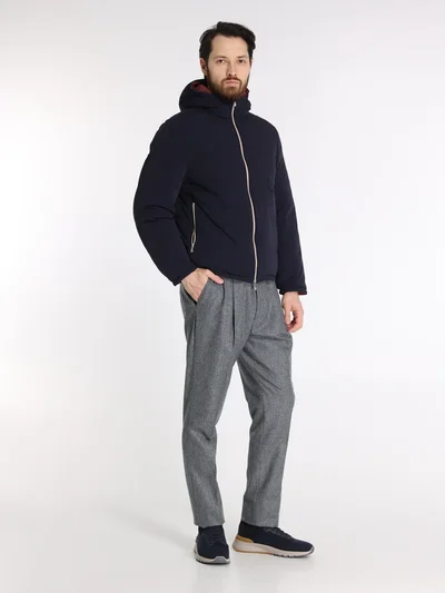 Пуховик цвет синий — превью 4