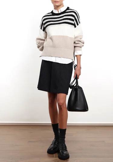 Юбка цвет темно-синий — превью 2