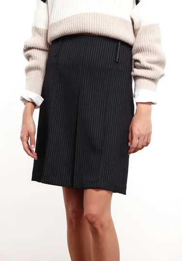 Юбка цвет темно-синий — превью 3