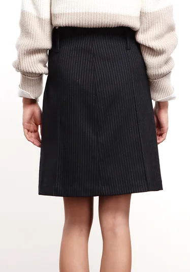 Юбка цвет темно-синий — превью 4