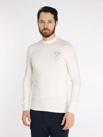 Лонгслив цвет белый — превью 2