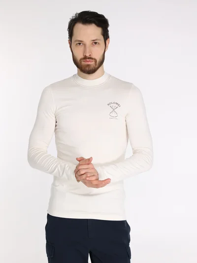 Лонгслив цвет белый — превью 5