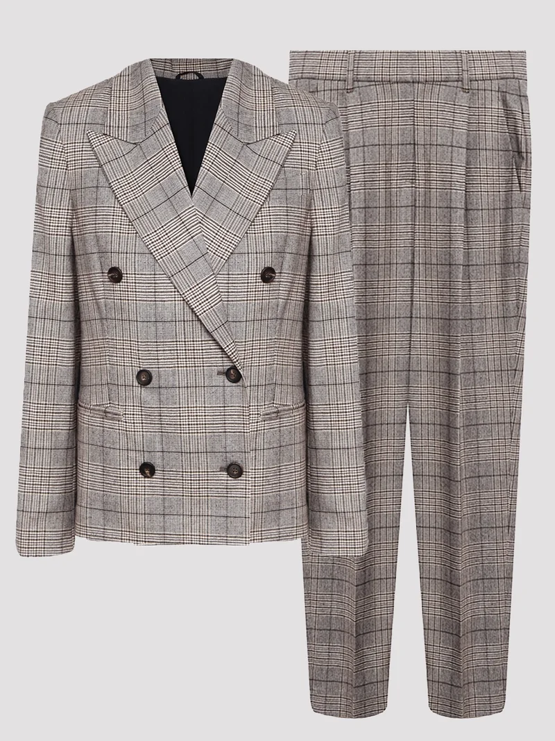 Костюм цвет бежево-коричневый