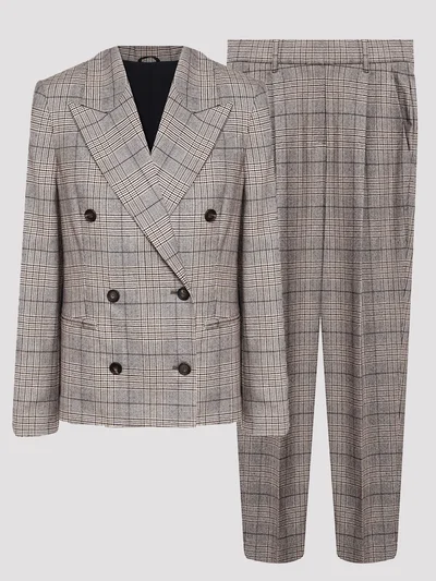 Костюм цвет бежево-коричневый — превью 1