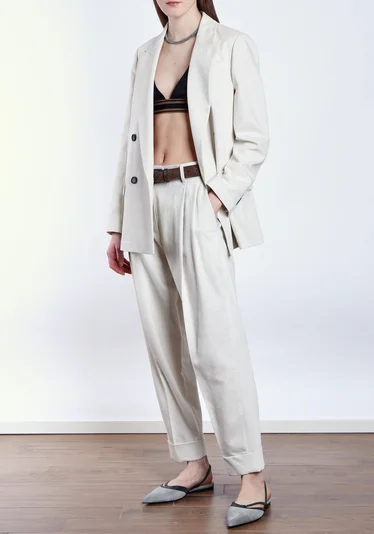 Костюм цвет молочный — превью 2