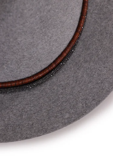 Шляпа цвет серый — превью 4