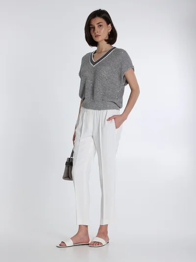 Брюки цвет белый — превью 2