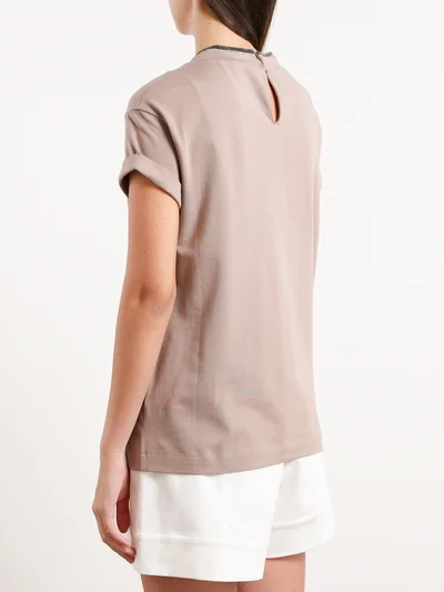 Футболка цвет коричневый — превью 4