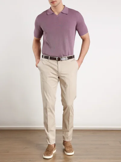 Поло цвет мальва — превью 2