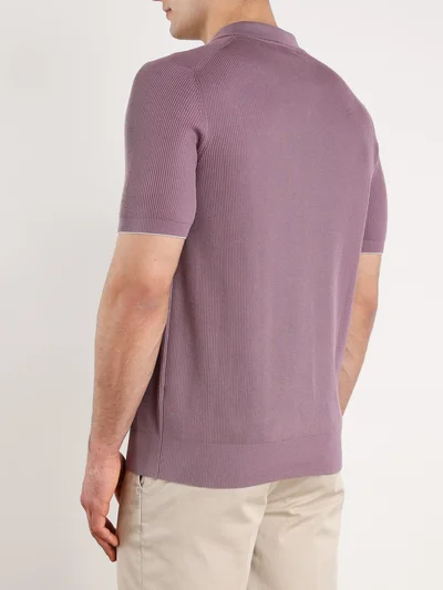 Поло цвет мальва — превью 4