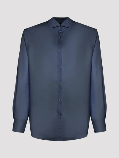 Рубашка цвет синий — превью 1