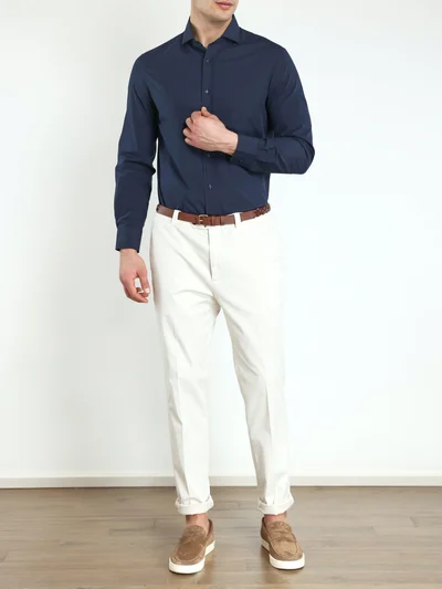 Рубашка цвет синий — превью 2