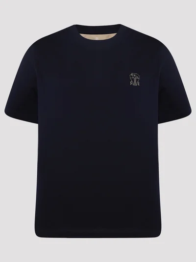 Футболка цвет синий — превью 1