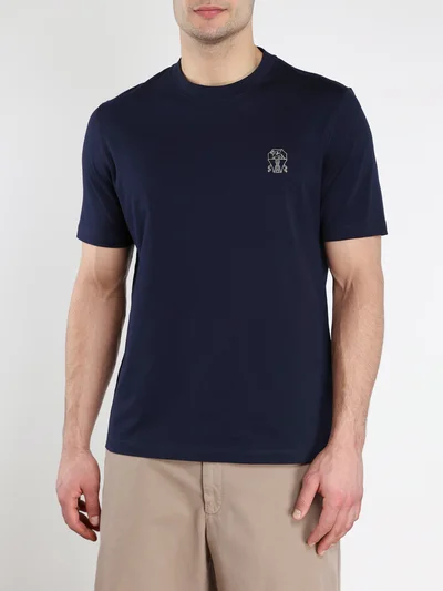 Футболка цвет синий — превью 3