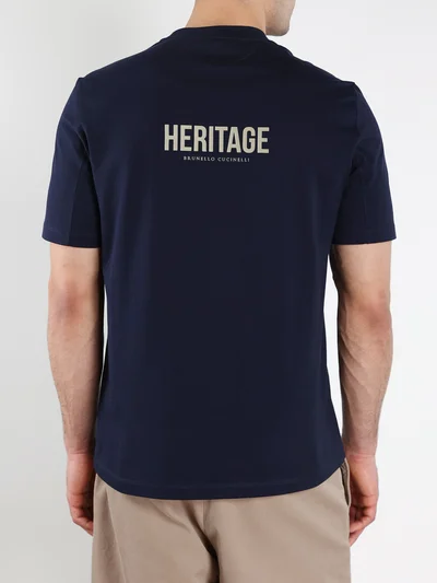 Футболка цвет синий — превью 4