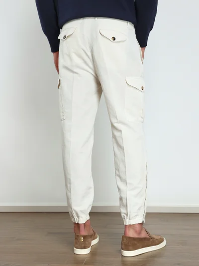 Брюки цвет натуральный — превью 4