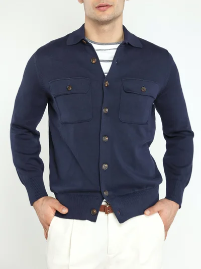 Кардиган цвет синий — превью 3