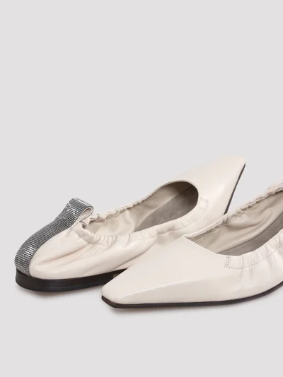 Балетки цвет слоновая — превью 3