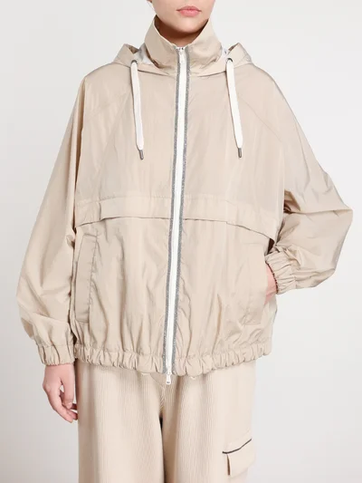 Ветровка цвет бежевый — превью 3
