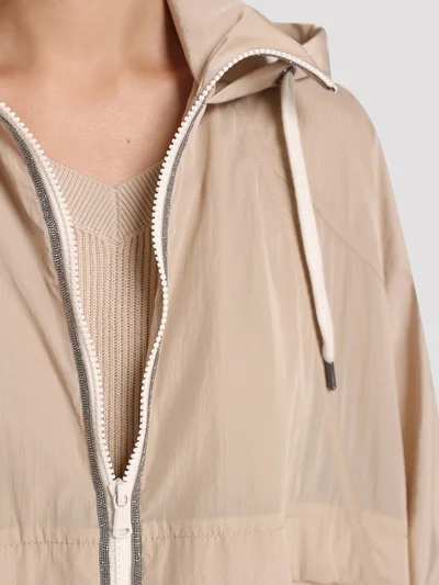 Ветровка цвет бежевый — превью 5