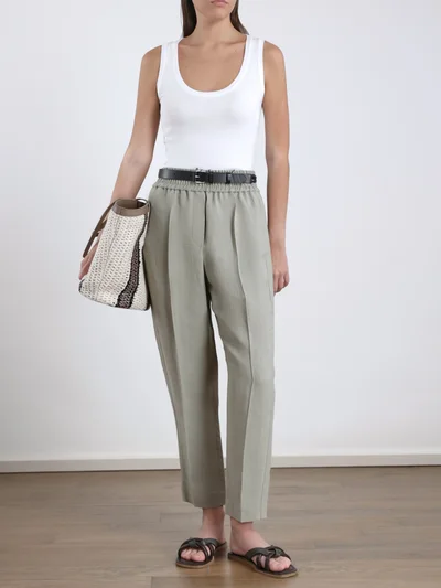 Брюки цвет хаки — превью 2