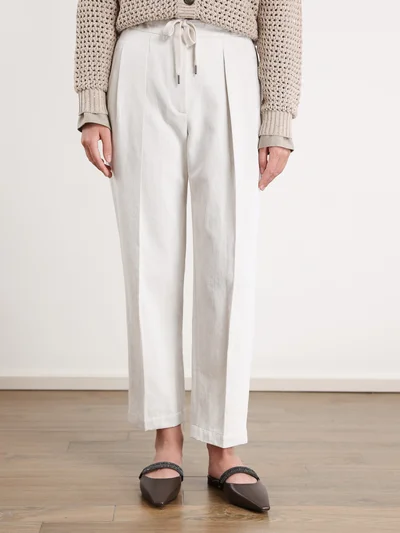 Брюки цвет мел — превью 3