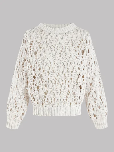 Джемпер цвет молочный — превью 1