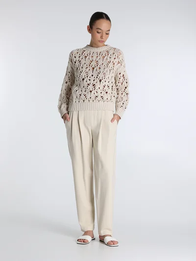 Джемпер цвет молочный — превью 2