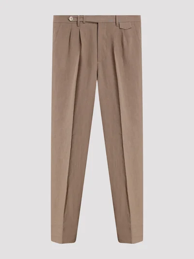 Брюки цвет коричневый — превью 1