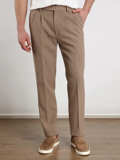 Брюки цвет коричневый — превью 3