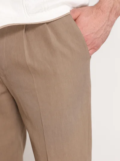 Брюки цвет коричневый — превью 5