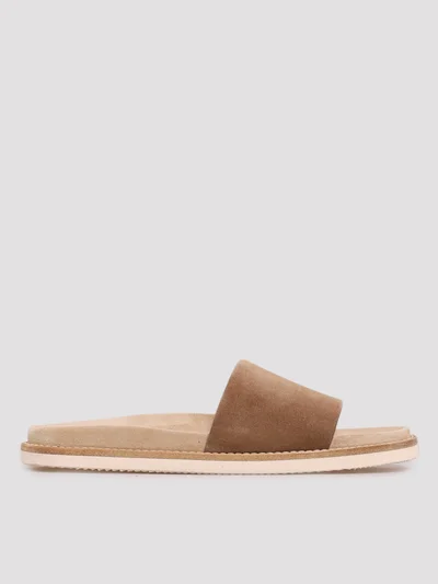 Шлепанцы цвет бежевый — превью 1