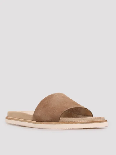 Шлепанцы цвет бежевый — превью 2