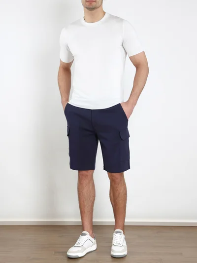 Шорты цвет синий — превью 2