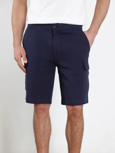 Шорты цвет синий — превью 3