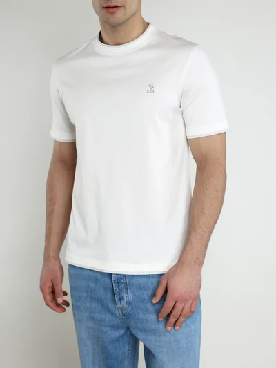 Футболка цвет бело-серый — превью 3