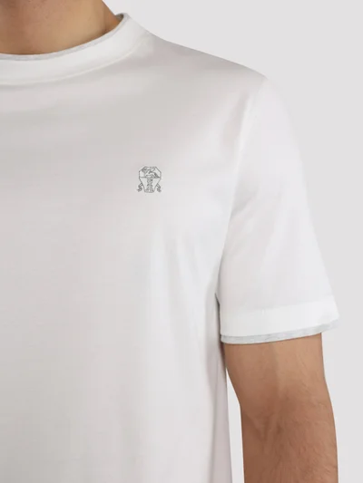 Футболка цвет бело-серый — превью 4