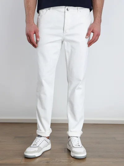 Джинсы цвет белый — превью 3