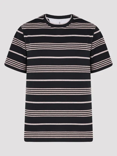 Футболка цвет черно-бежевый — превью 1