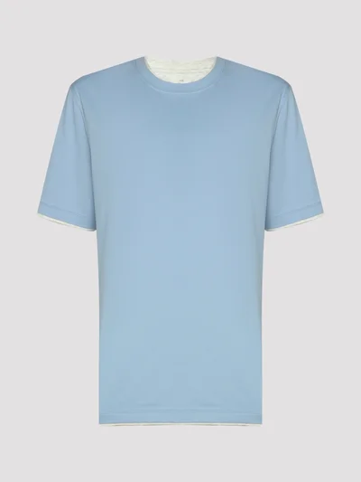 Футболка цвет голубой — превью 1