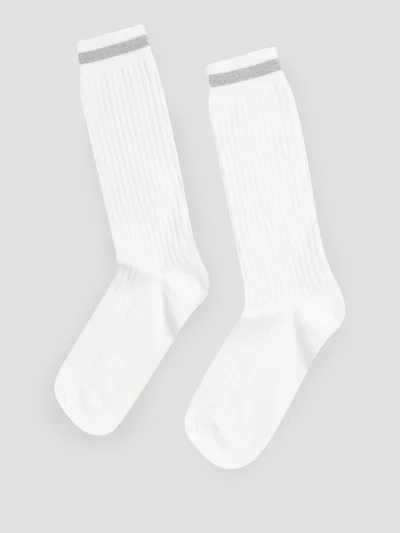 Носки цвет белый — превью 1