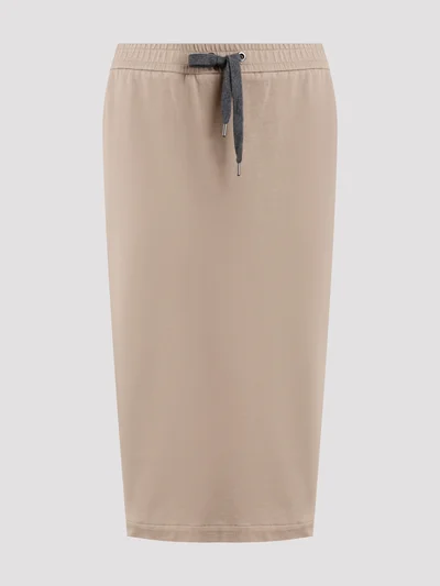 Юбка цвет кофе — превью 1