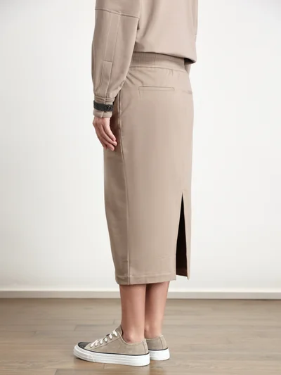 Юбка цвет кофе — превью 4