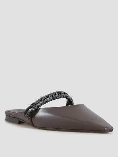 Мюли цвет темно-коричневый — превью 2